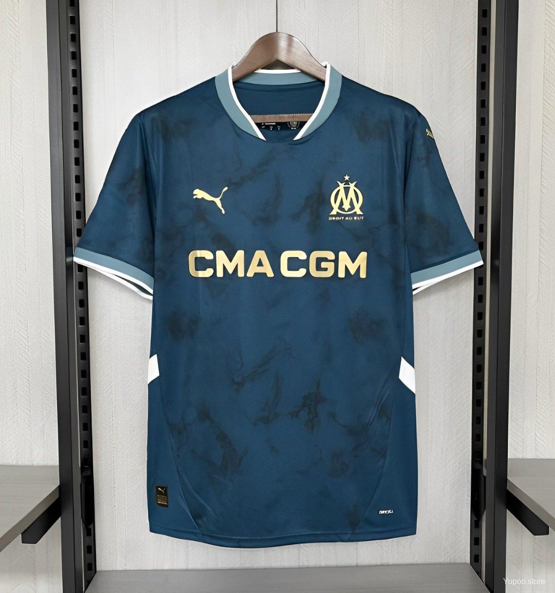 Camiseta de fútbol Marseille 2024/25 VISITANTE MANGA CORTA VERSION FAN